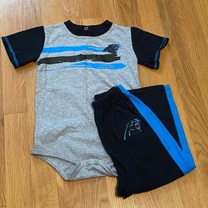 2-piece NFL Panthers outfit - 24 months
